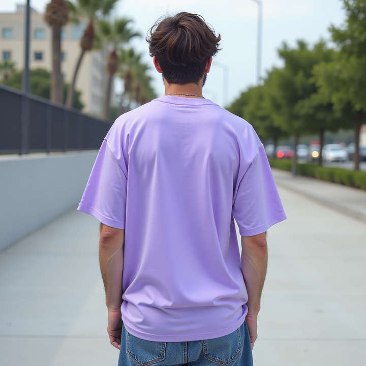 Best Teddy Lavender Oversized T shirts