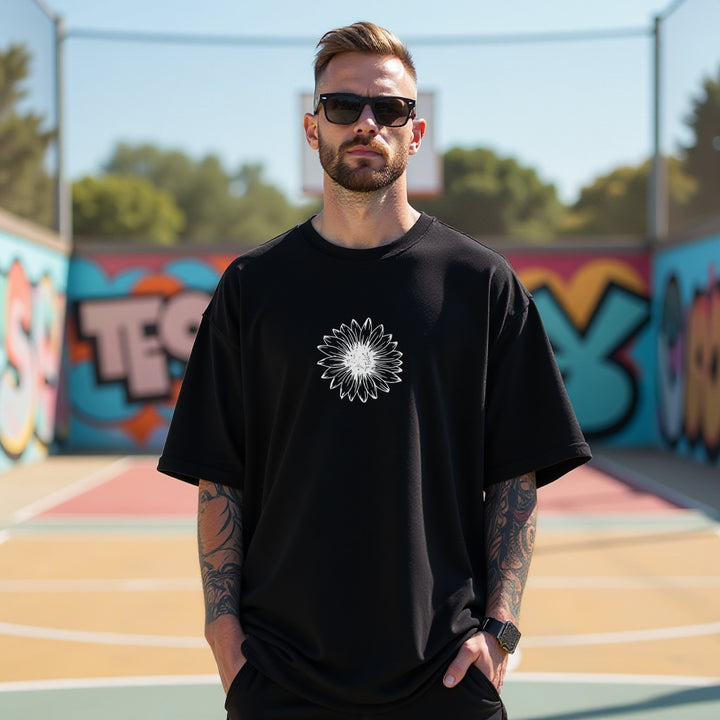 Lady Black Oversized T shirts