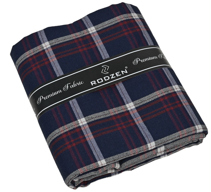 Blue Checks Shirts Fabric