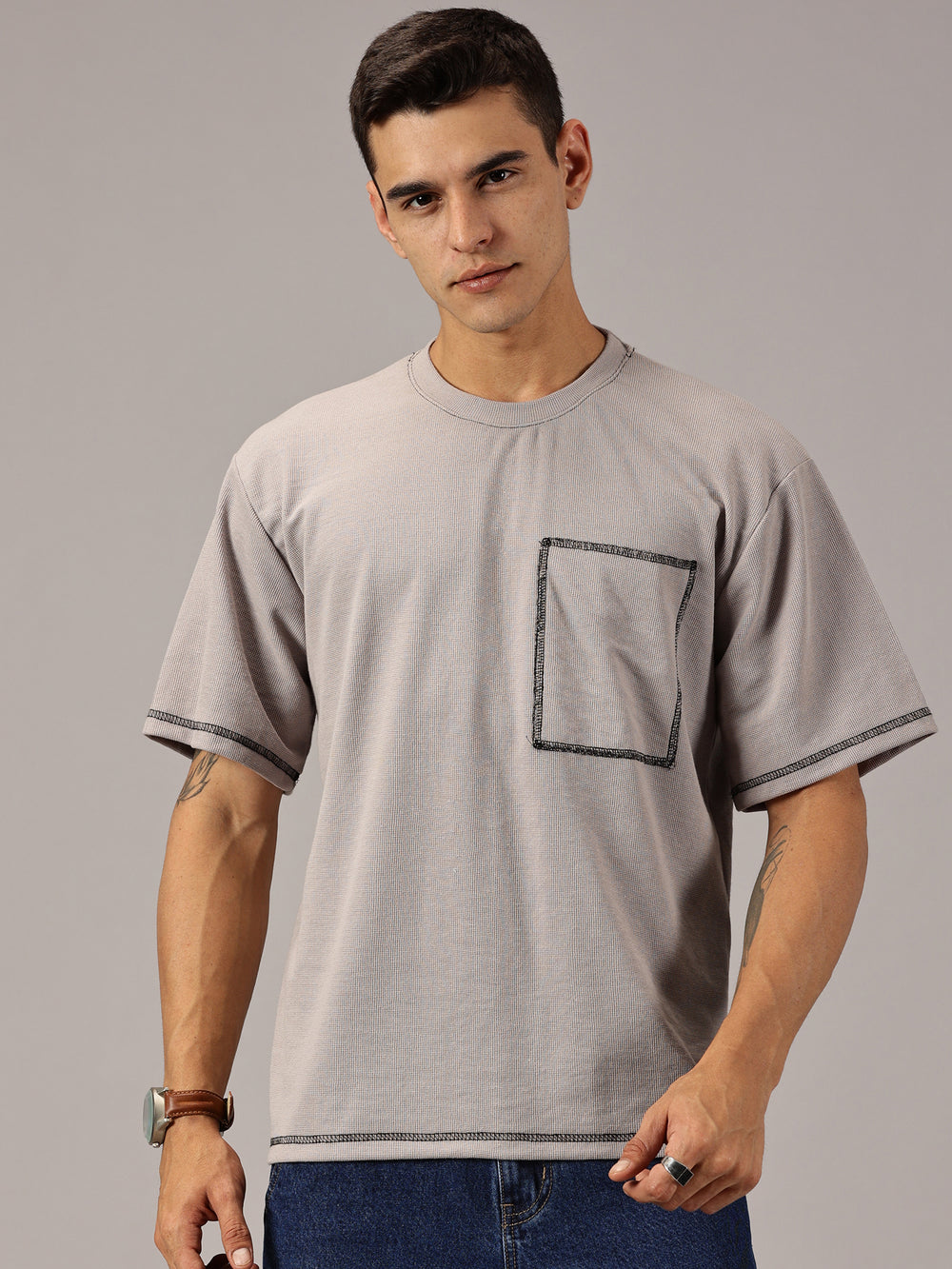 drop shoulder t shirt mens