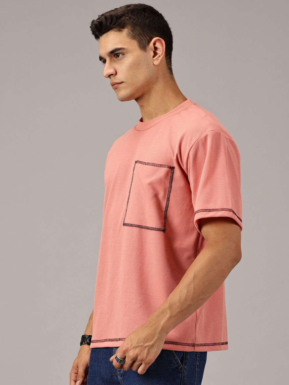 drop shoulder t shirt mens