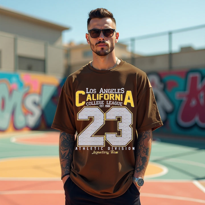 Cali Brown Oversized T-shirts