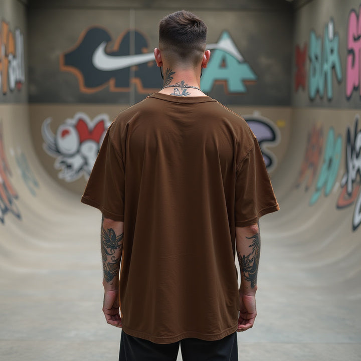 Cali Brown Oversized T-shirts