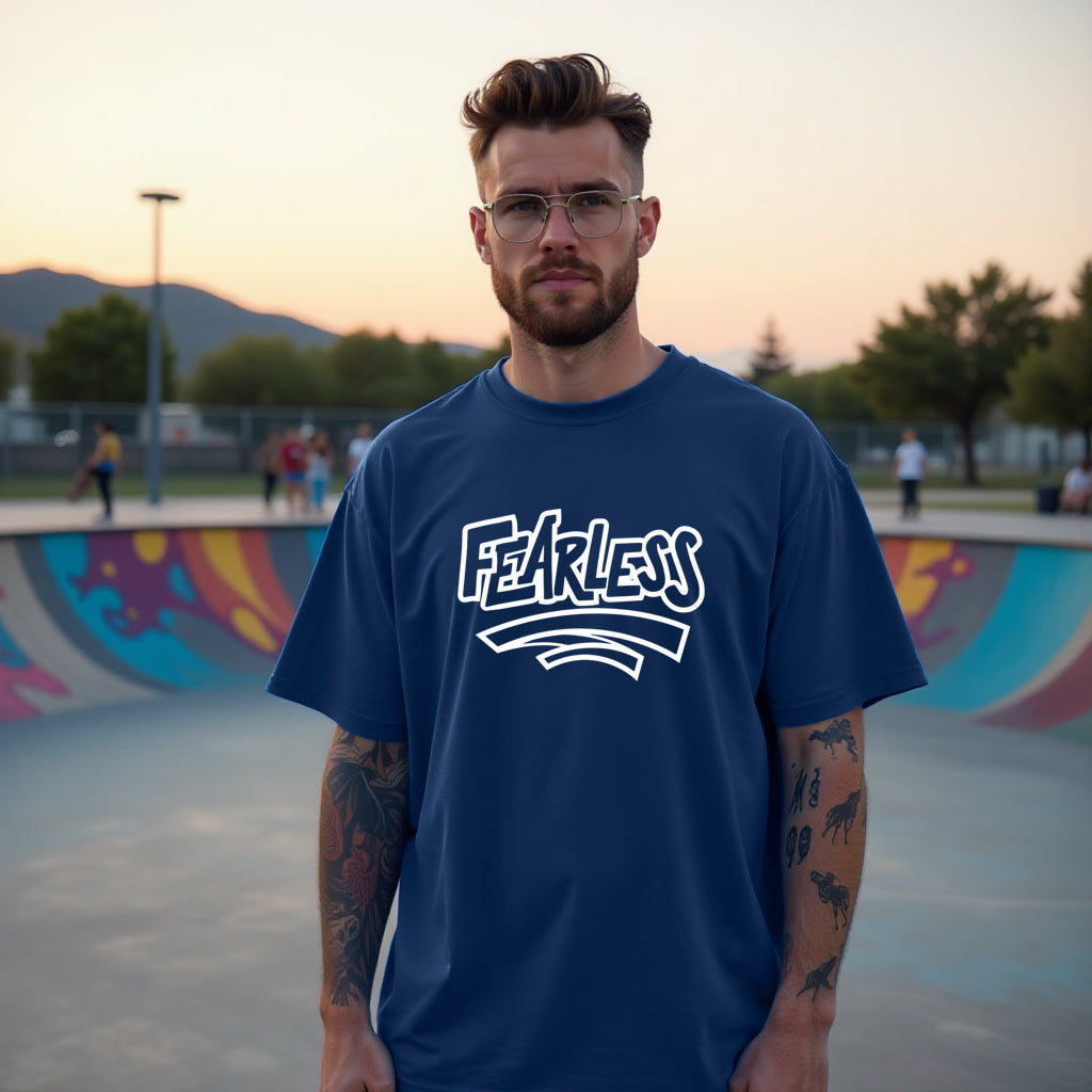 Fearless Blue Oversized T shirts