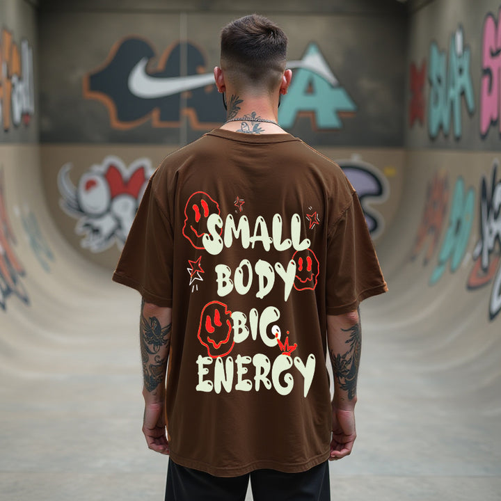 Body Brown Oversized T-Shirts
