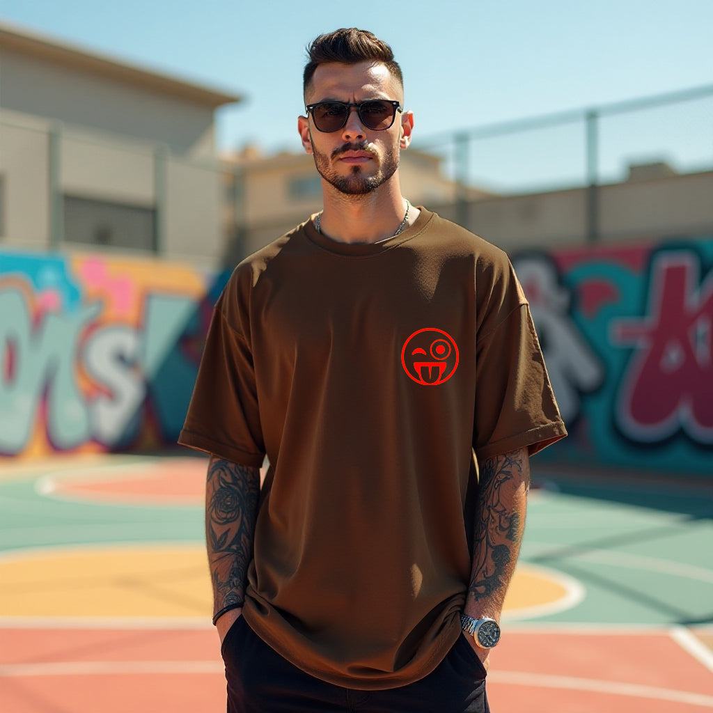 Body Brown Oversized T-Shirts