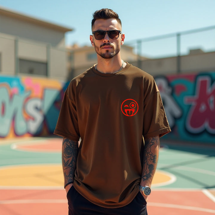 Body Brown Oversized T-Shirts