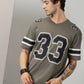 33 Printed Cley Gray Men Oversized Tshirt By Rodzen