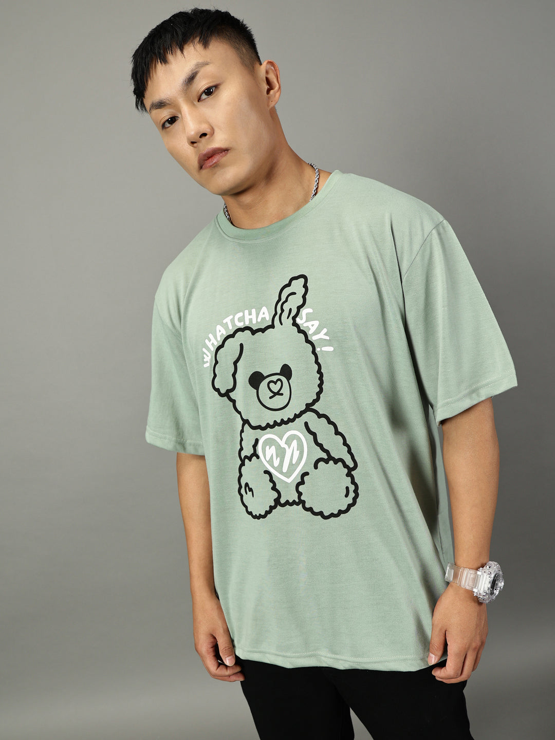 Teddy Green Oversized T-Shirt - By Rodzen