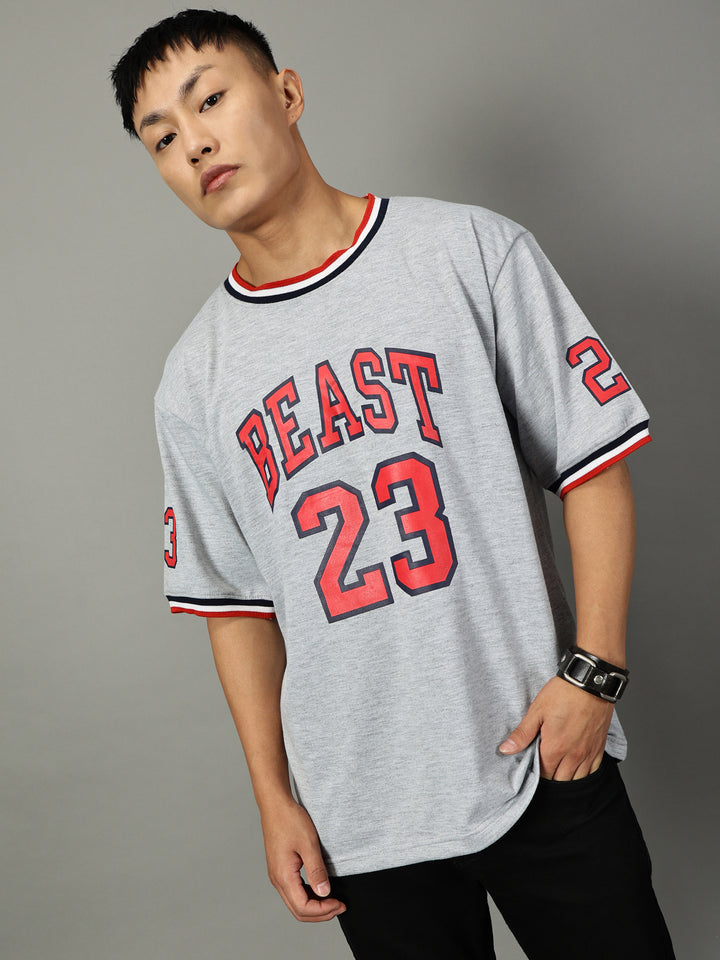 Tom Beast Grey Oversized T-Shirt - By Rodzen