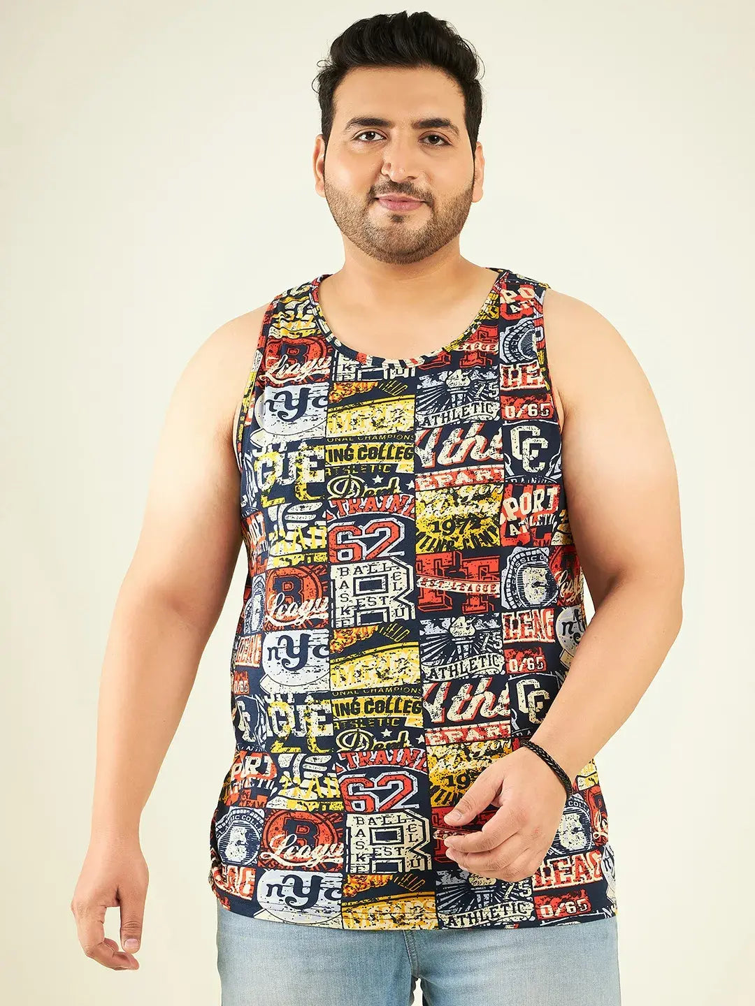 Multicolor Plus-Sized Vest By Rodzen.