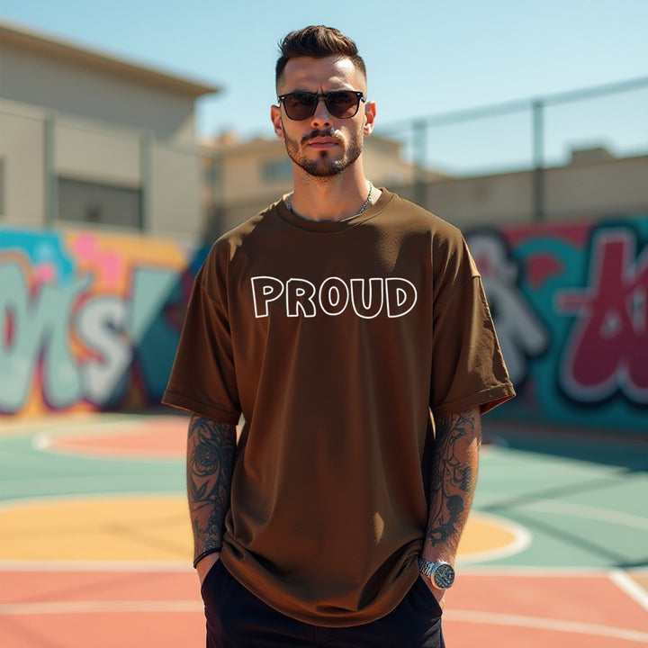 Proud Brown Oversized T-shirts