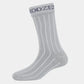 Black And Grey Plain Long Socks - Pack Of 6