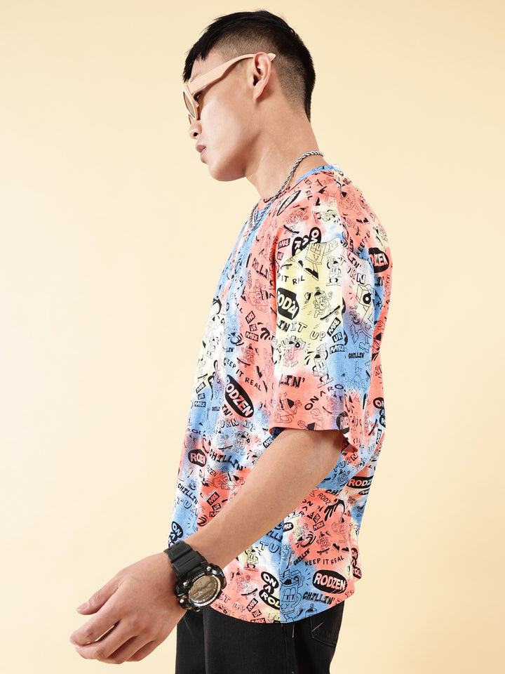 Tie Die Rodzen Oversized T-Shirt - By Rodzen