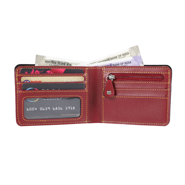 Buy Stylish Wallet For Men (Red)- By Rodzen