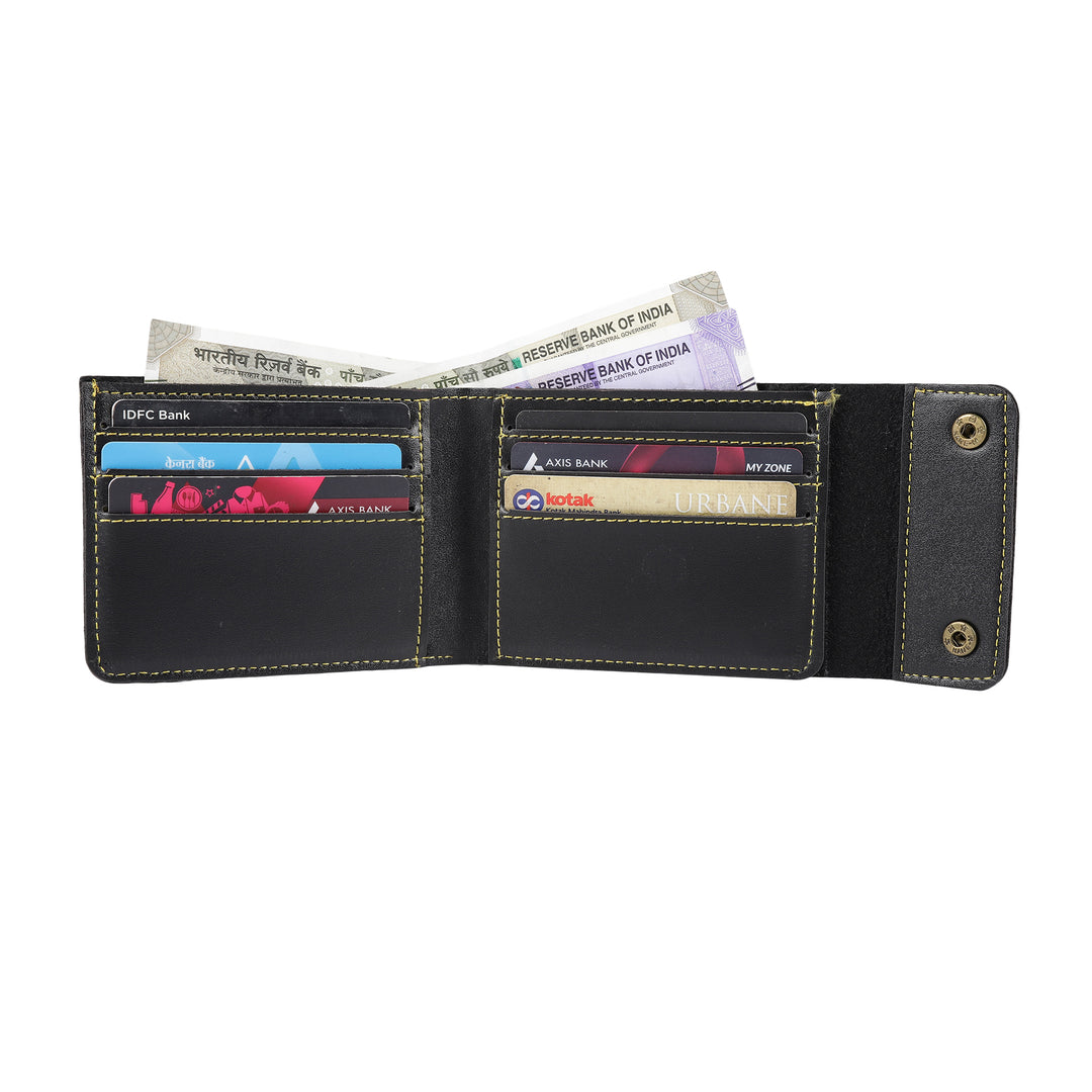 Buy Stylish Wallet For Men (Black)- By Rodzen