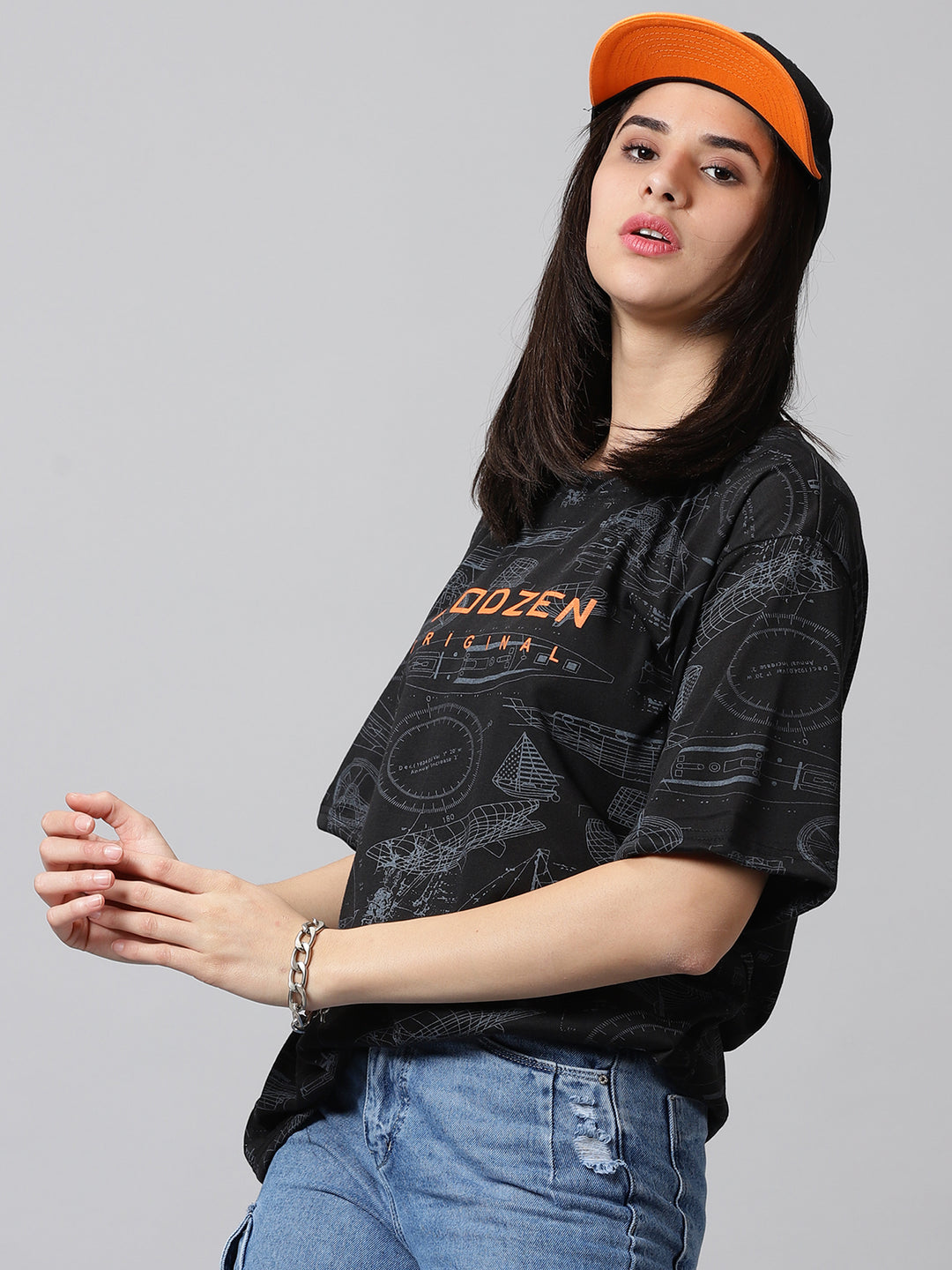 Printed Oversized T-Shirts For Women -By Rodzen