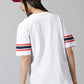 33 Printed White Women Oversized Tshirt By Rodzen
