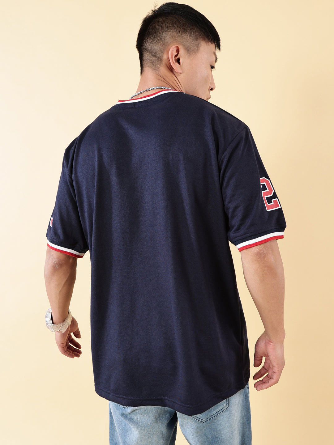 Tom Beast Navy Oversized T-Shirt - By Rodzen