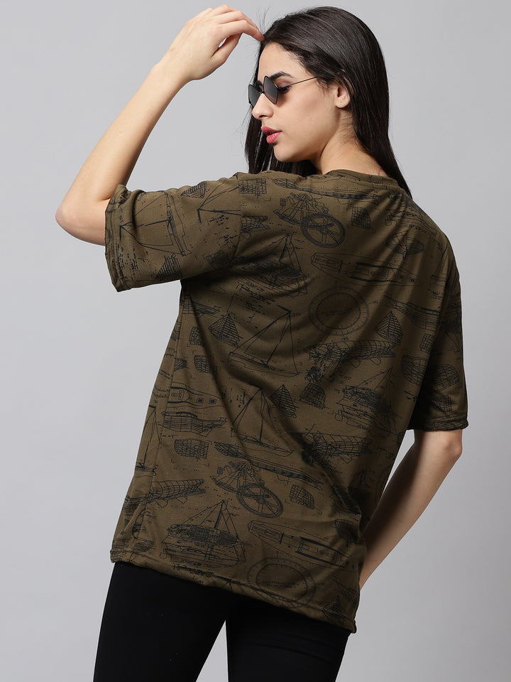 Printed Oversized T-Shirts- By Rodzen