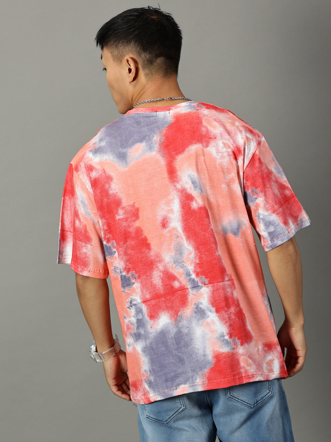 Tie Die Orange Oversized T-Shirt - By Rodzen