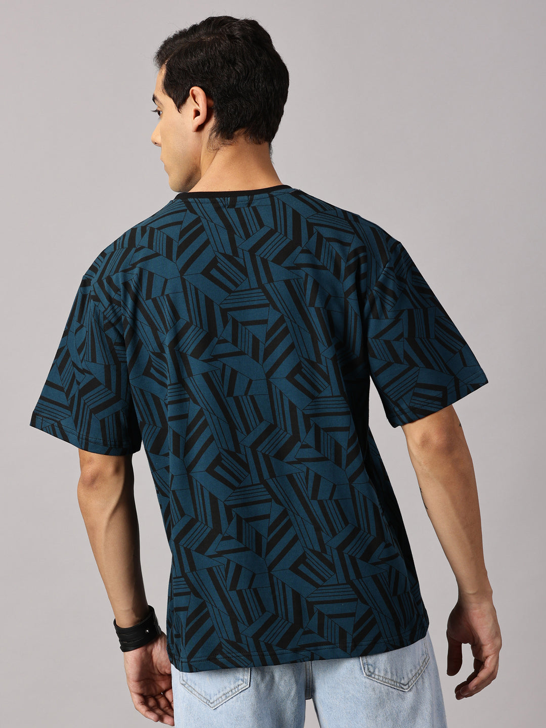 Print Peacock Oversized T-Shirt - By Rodzen