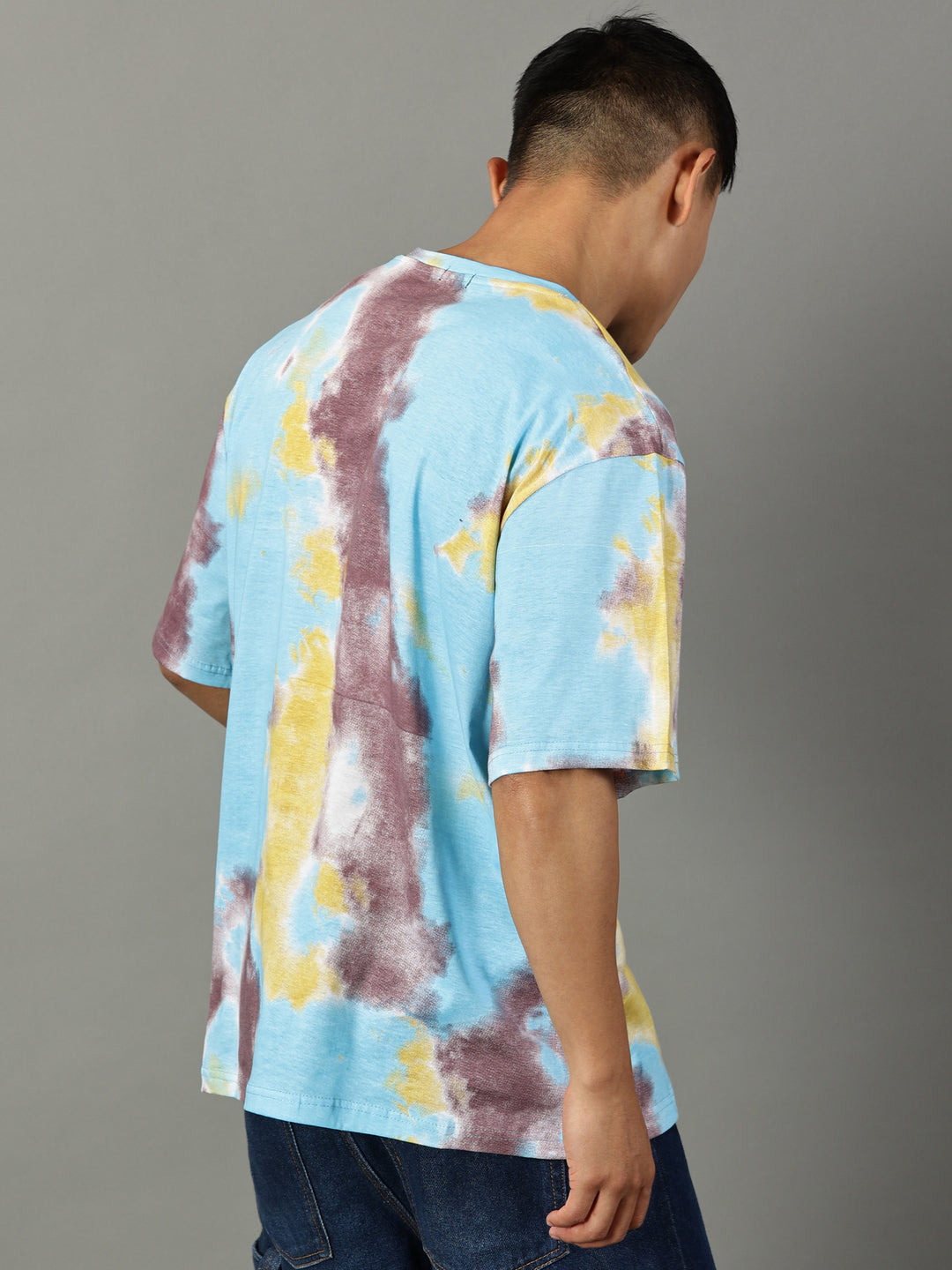 Tie Die Sky Blue Oversized T-Shirt - By Rodzen