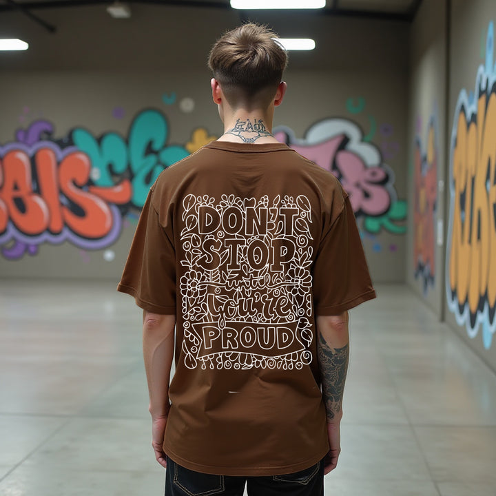 Proud Brown Oversized T-shirts