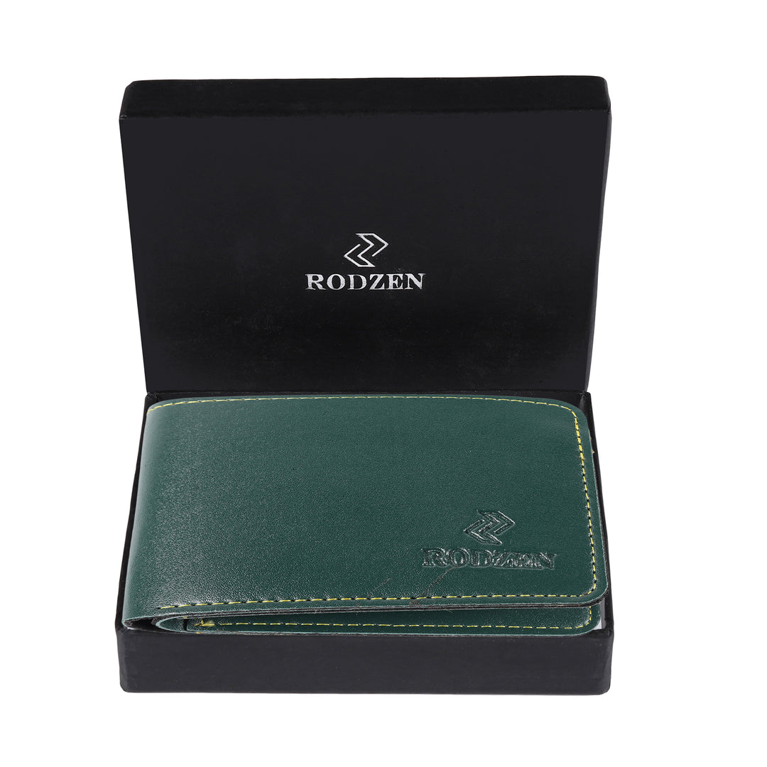 Buy Stylish Wallet For Men (Green)- By Rodzen