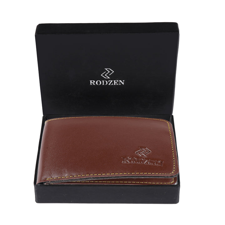 Buy Stylish Wallet For Men (Brown)- By Rodzen