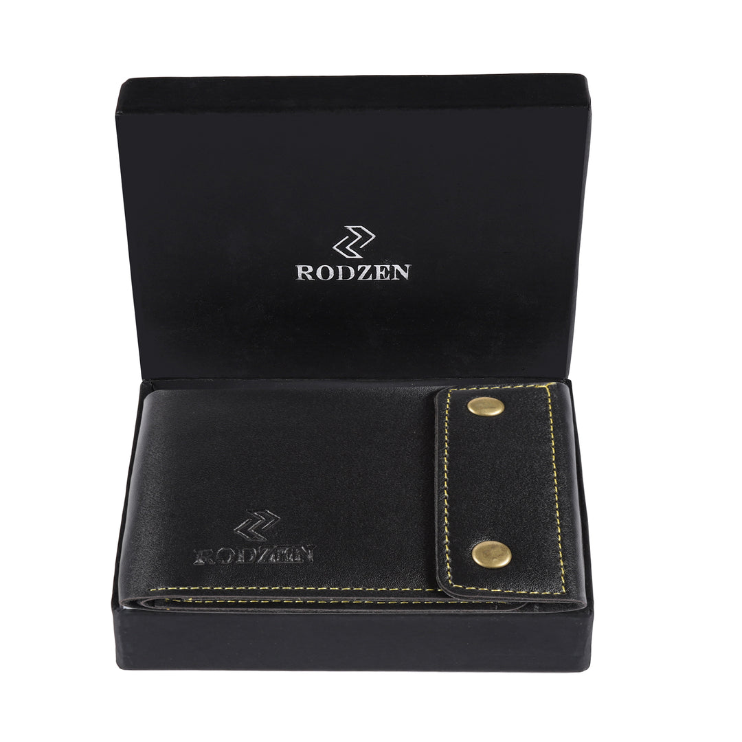 Buy Stylish Wallet For Men (Black)- By Rodzen