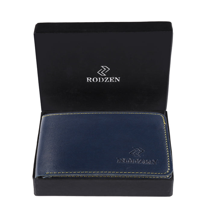 Buy Stylish Wallet For Men (Blue)- By Rodzen