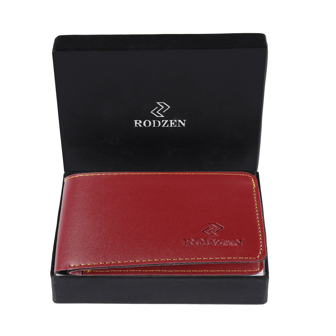 Buy Stylish Wallet For Men (Red)- By Rodzen