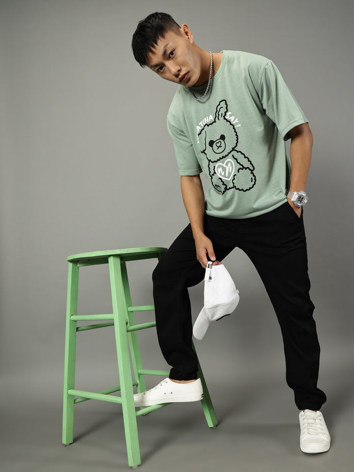 Teddy Green Oversized T-Shirt - By Rodzen