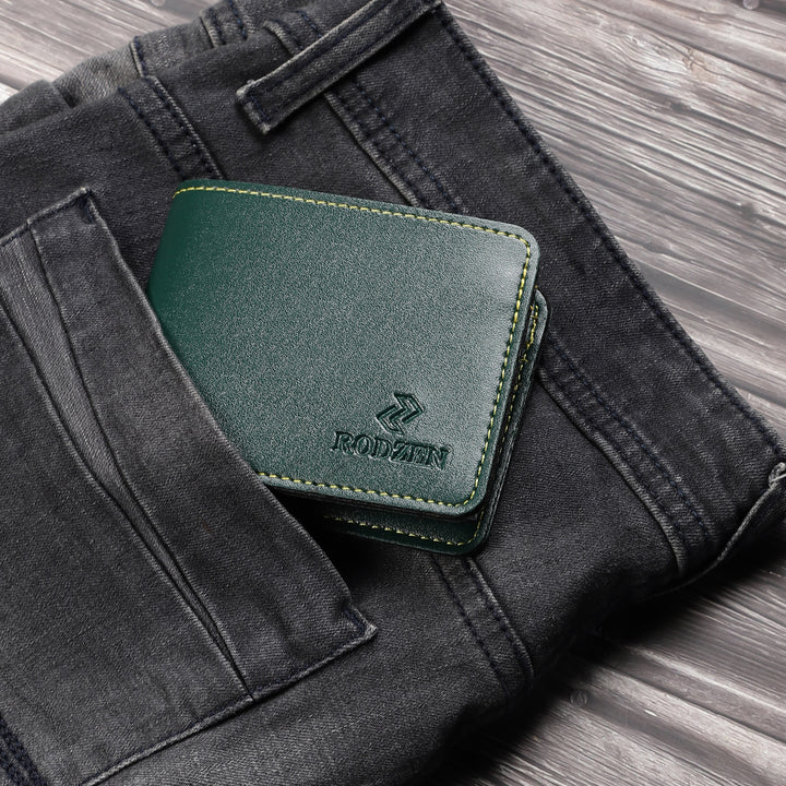 Buy Stylish Wallet For Men (Green)- By Rodzen