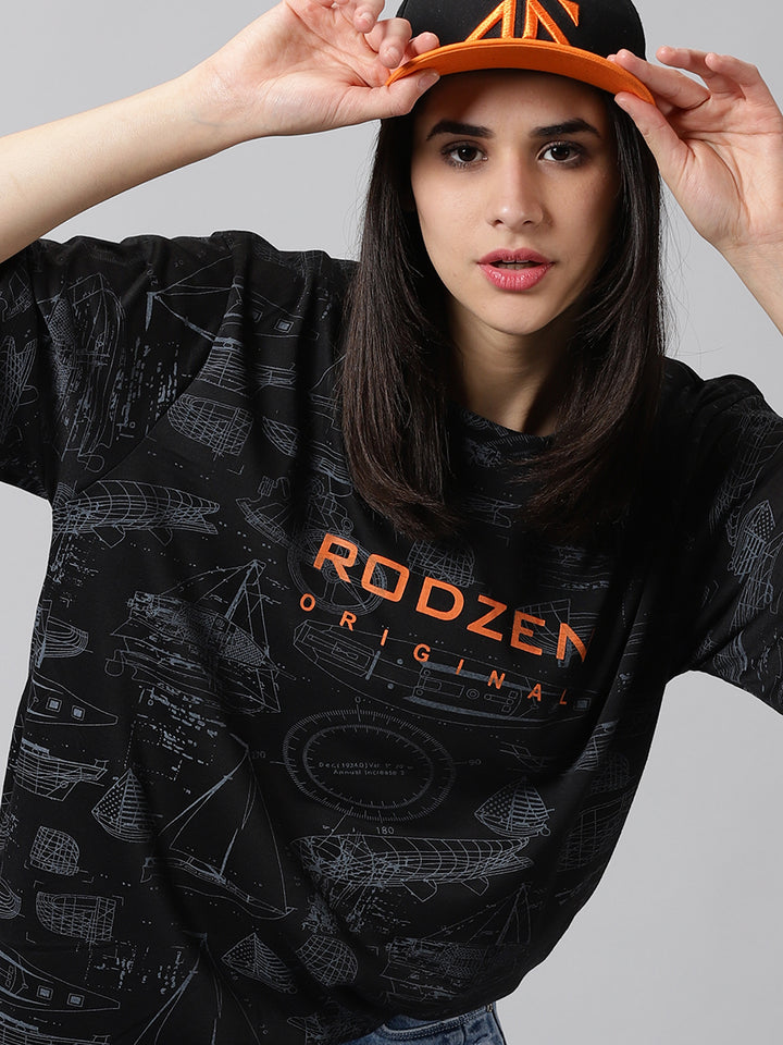 Printed Oversized T-Shirts For Women -By Rodzen