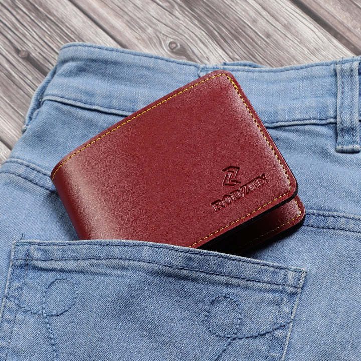 Buy Stylish Wallet For Men (Red)- By Rodzen