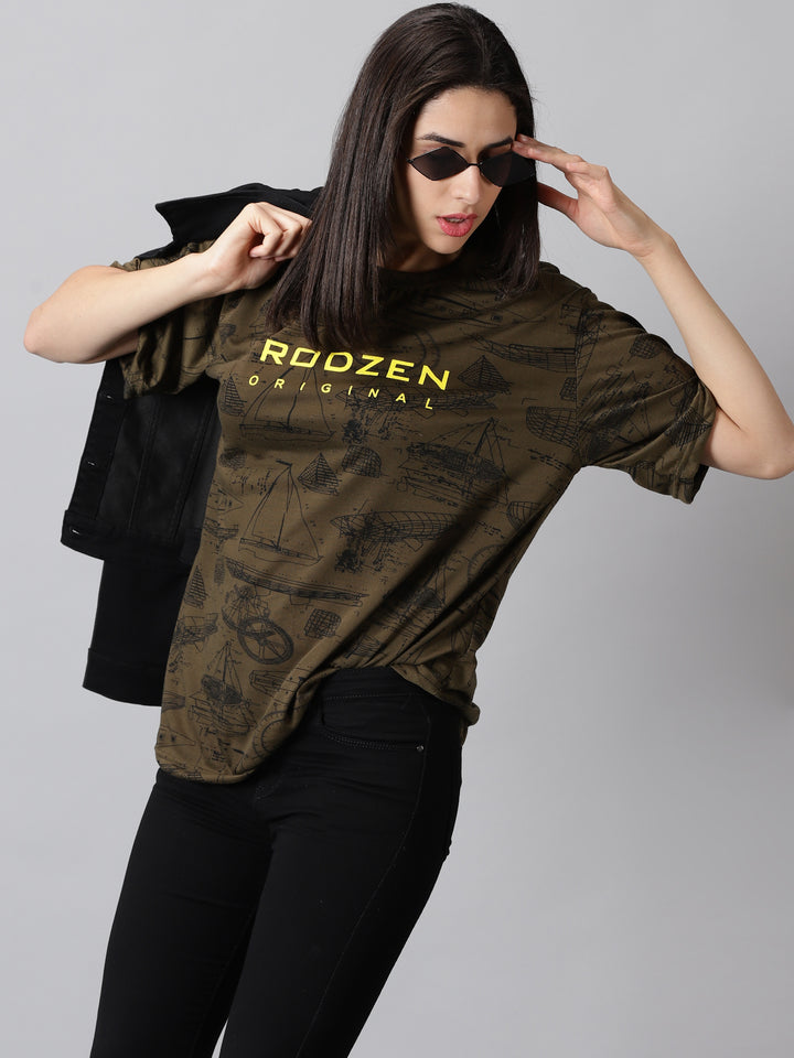 Printed Oversized T-Shirts- By Rodzen