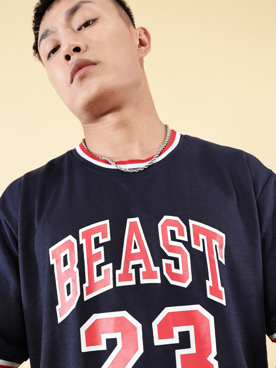 Tom Beast Navy Oversized T-Shirt - By Rodzen