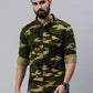 Camo Green Printed Full Sleeve Men's Shirt