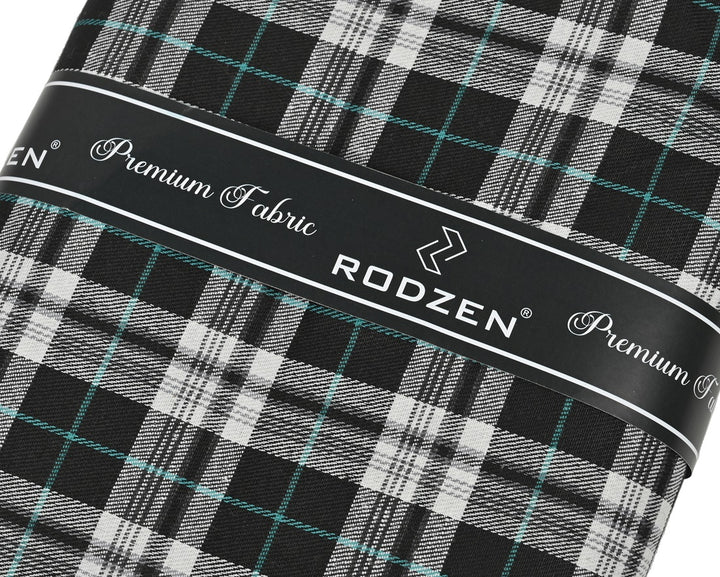 Black Checks Shirts Fabric