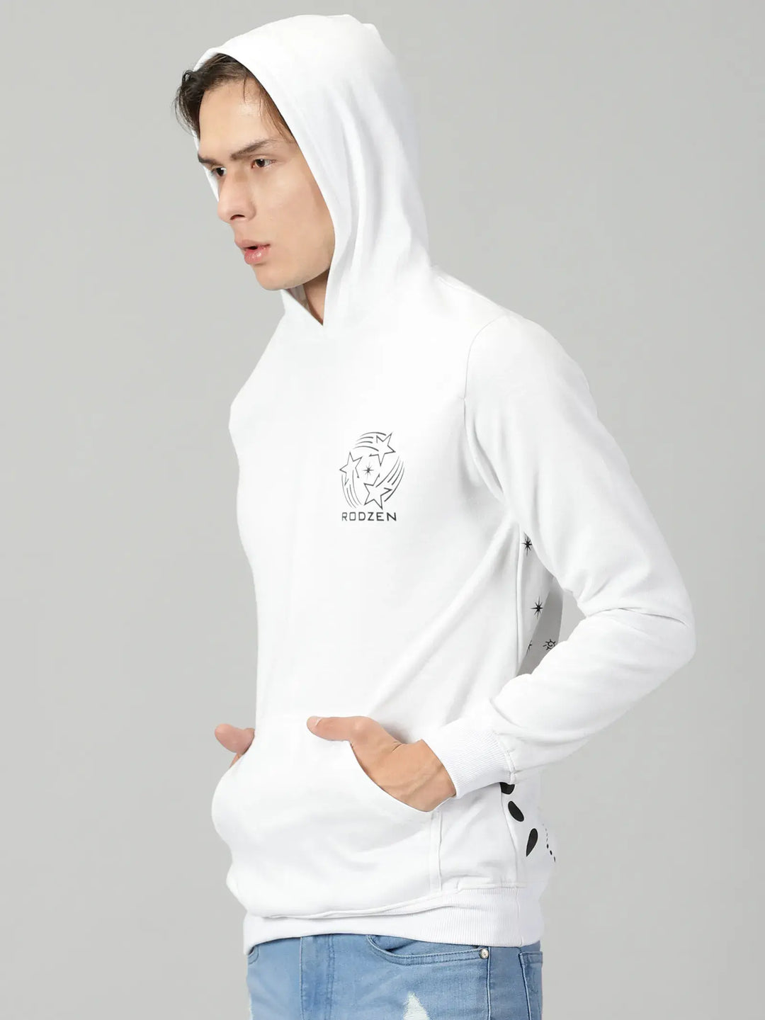 Galaxy White Celestial Vibes Hoodie