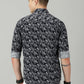 Grey Leaf Full Sleeve Men's  Printed Shirt