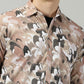 Marble Brown Printed Full Sleeve Men's Shirt