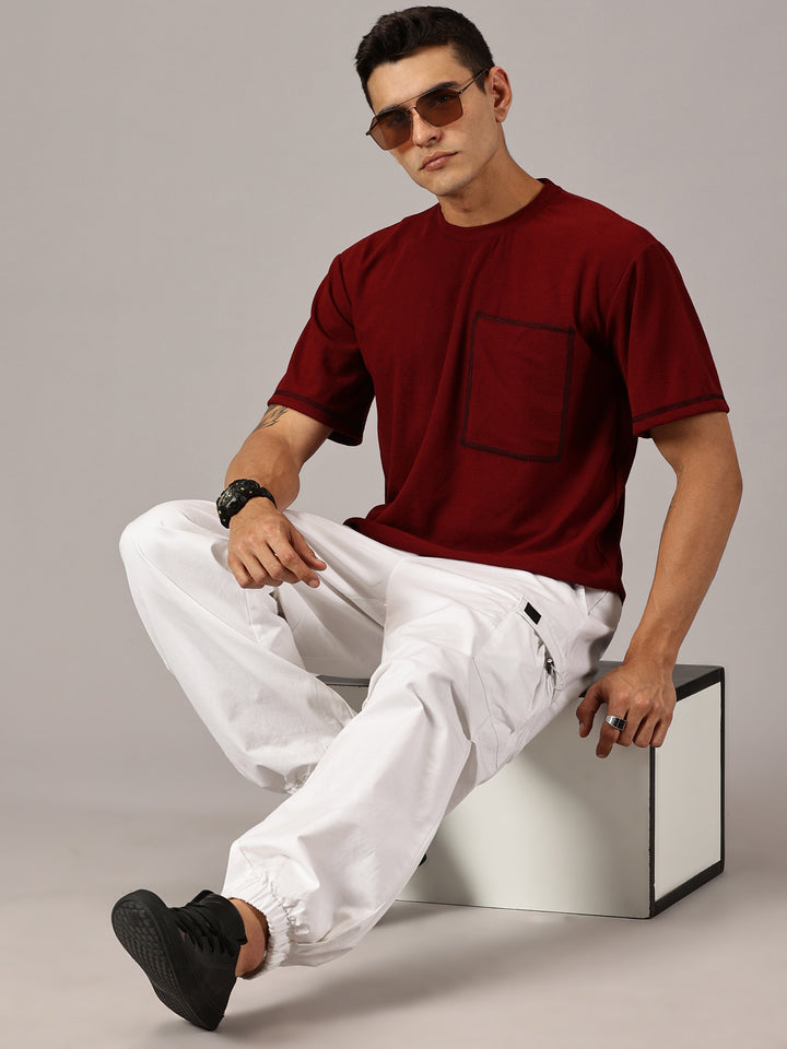 drop shoulder t shirt mens