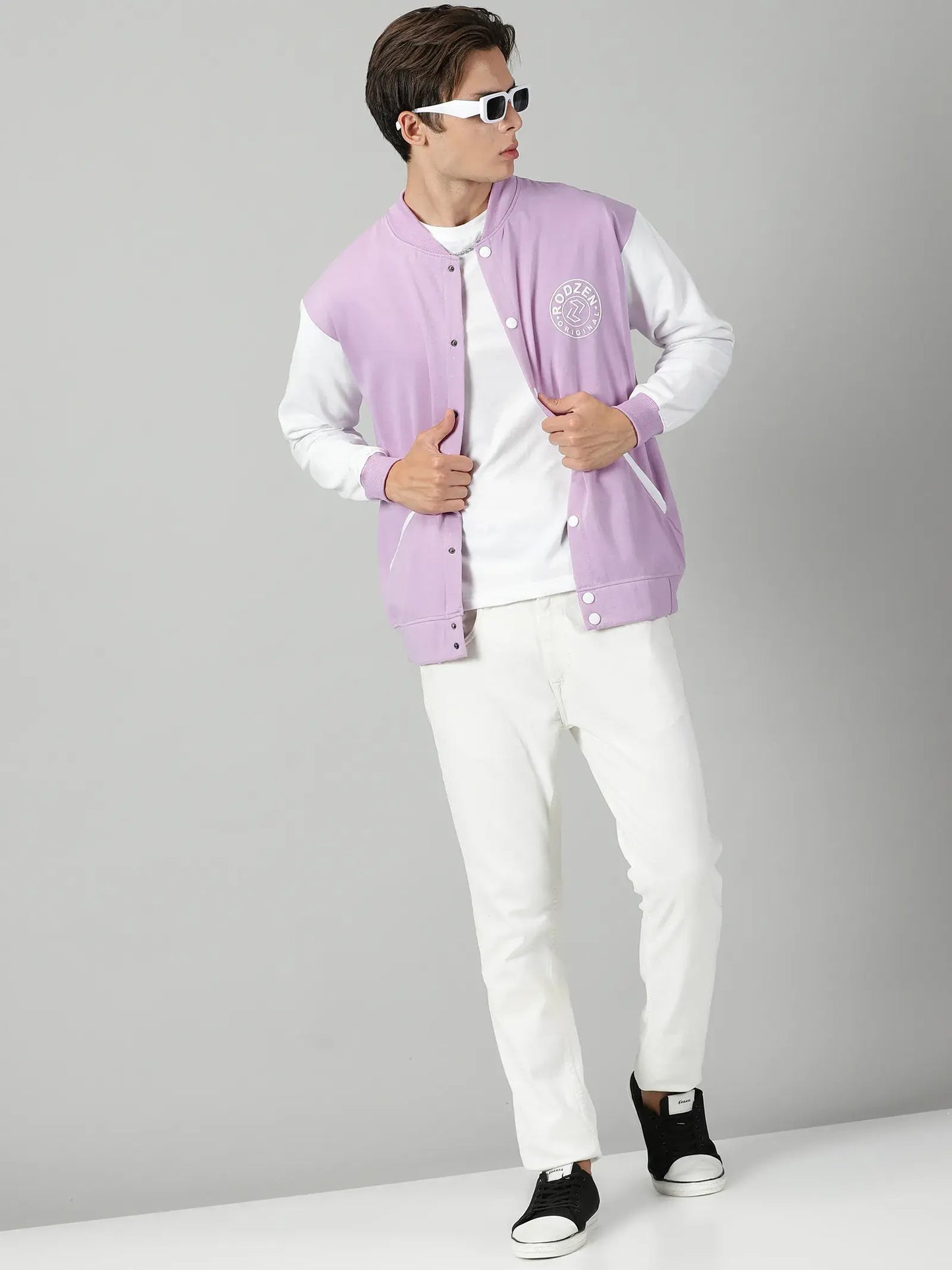 Lavender Varsity Jacket
