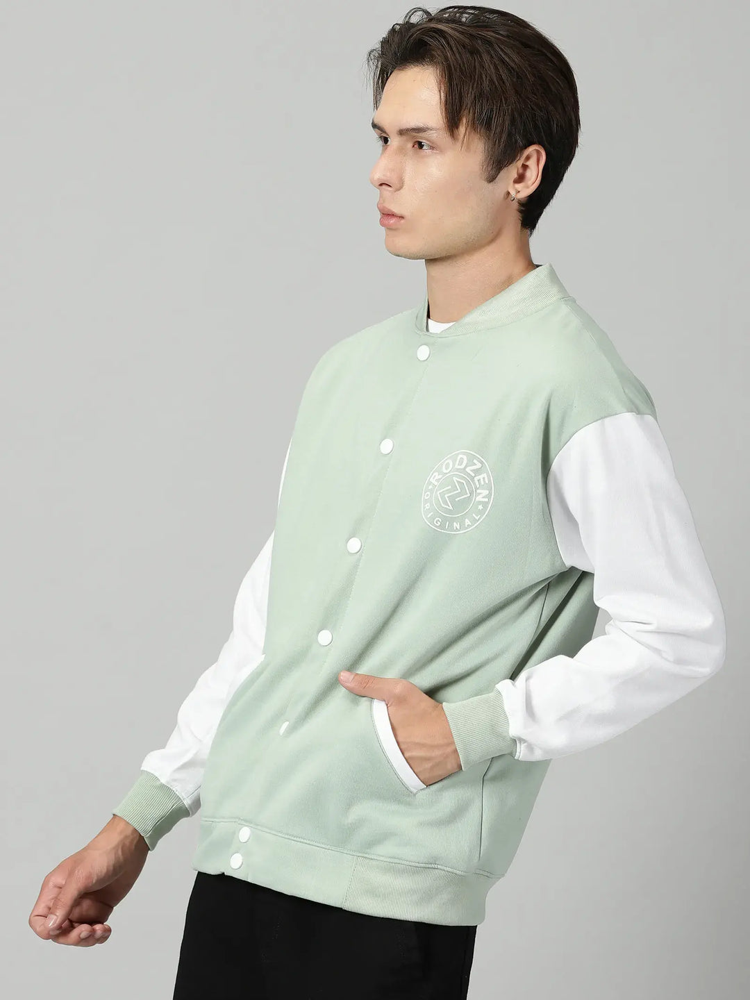 Pista Green Varsity Jacket