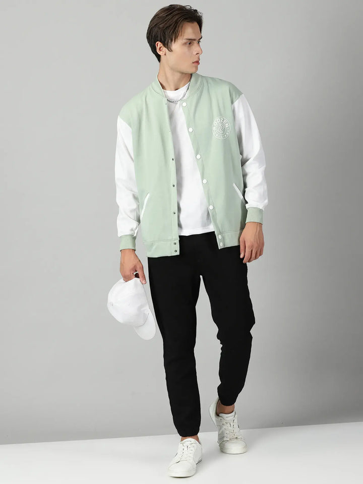 Pista Green Varsity Jacket