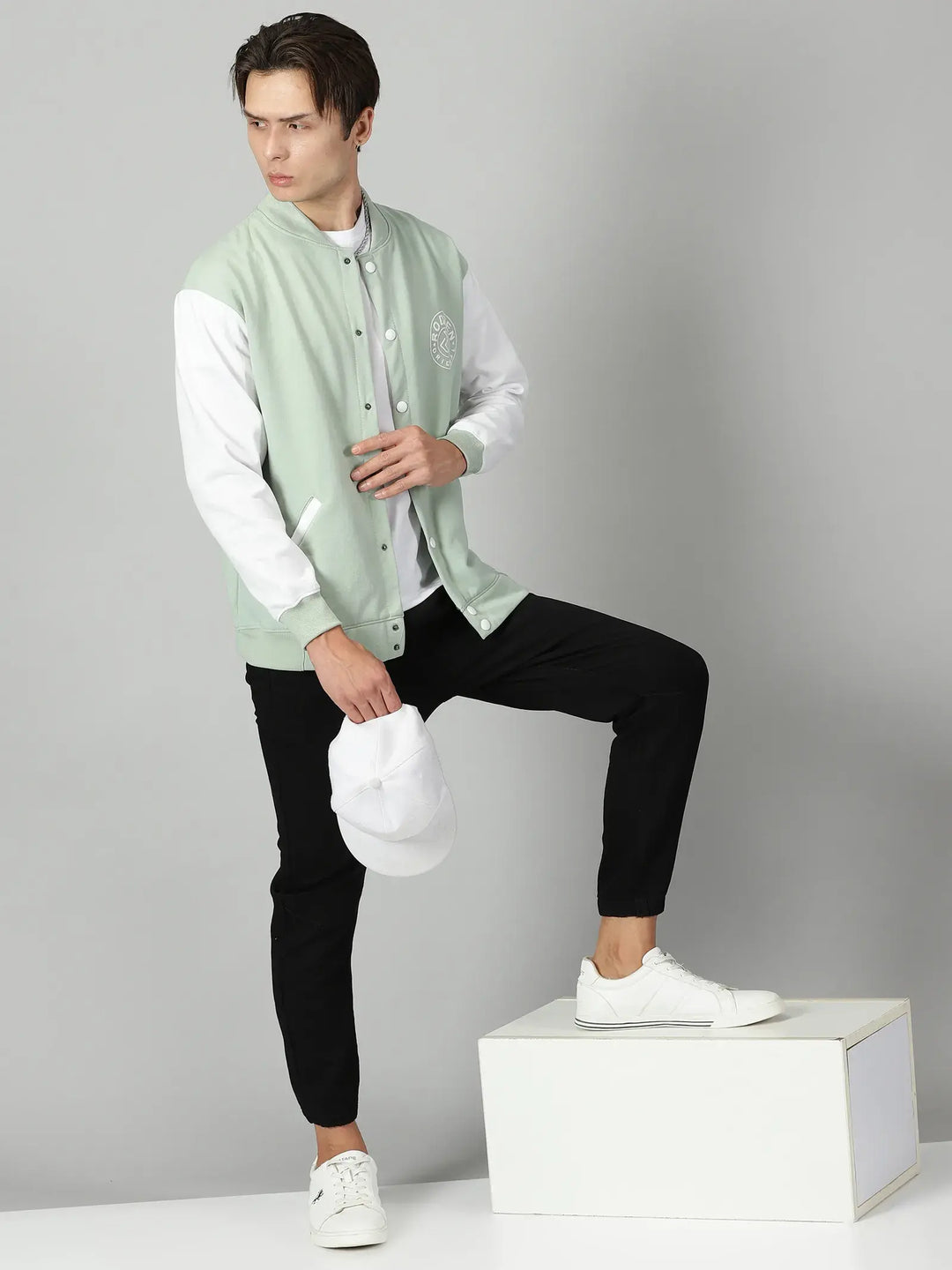Pista Green Varsity Jacket