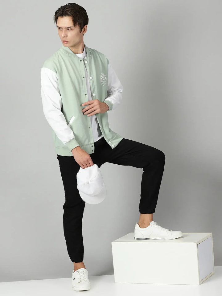 Pista Green Varsity Jacket